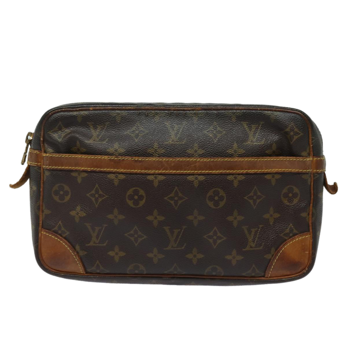 LOUIS VUITTON Monogram Compiegne 28 Clutch Bag M51845 LV 79352