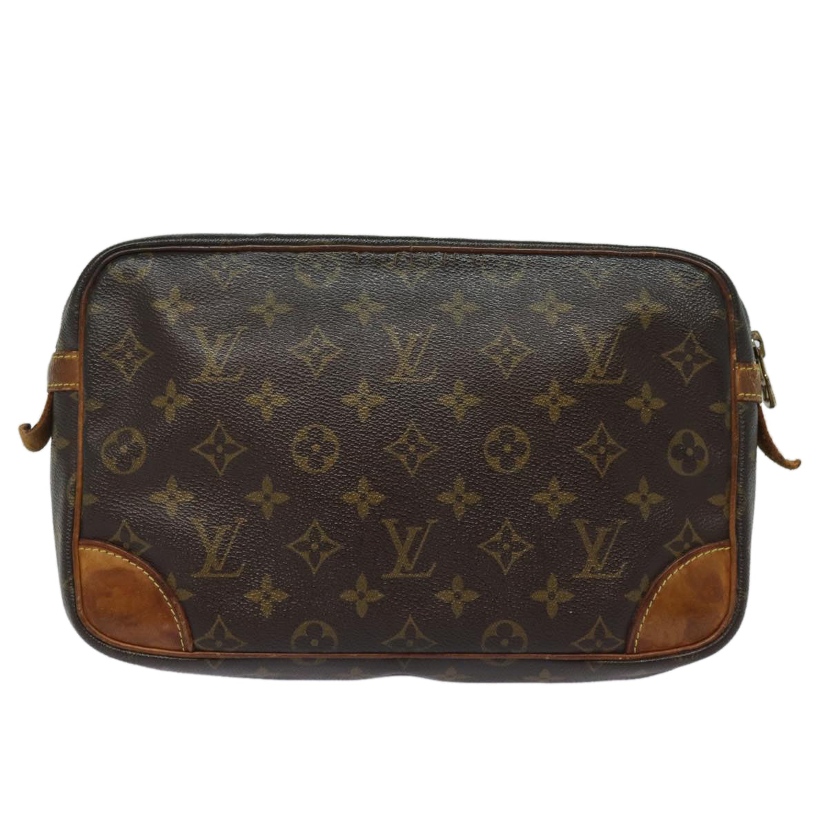 LOUIS VUITTON Monogram Compiegne 28 Clutch Bag M51845 LV 79352