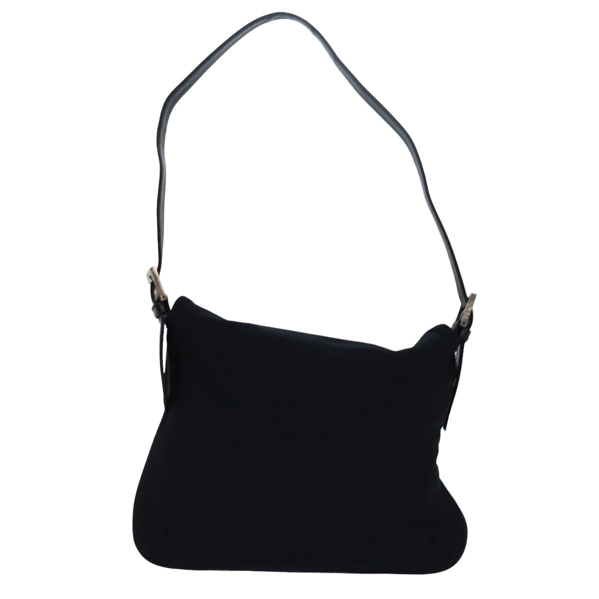 Luxury Fendi Mamma Baguette Shoulder Bag Nylon Black79364