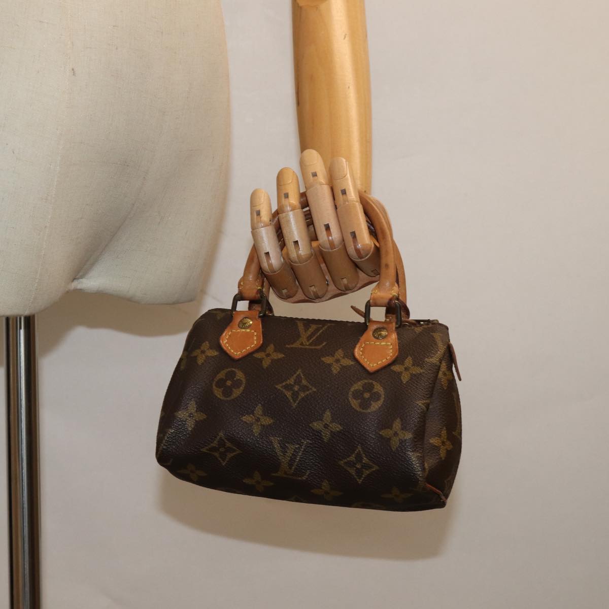 LOUIS VUITTON Monogram Mini Speedy Hand Bag Vintage M41534 LV 79562