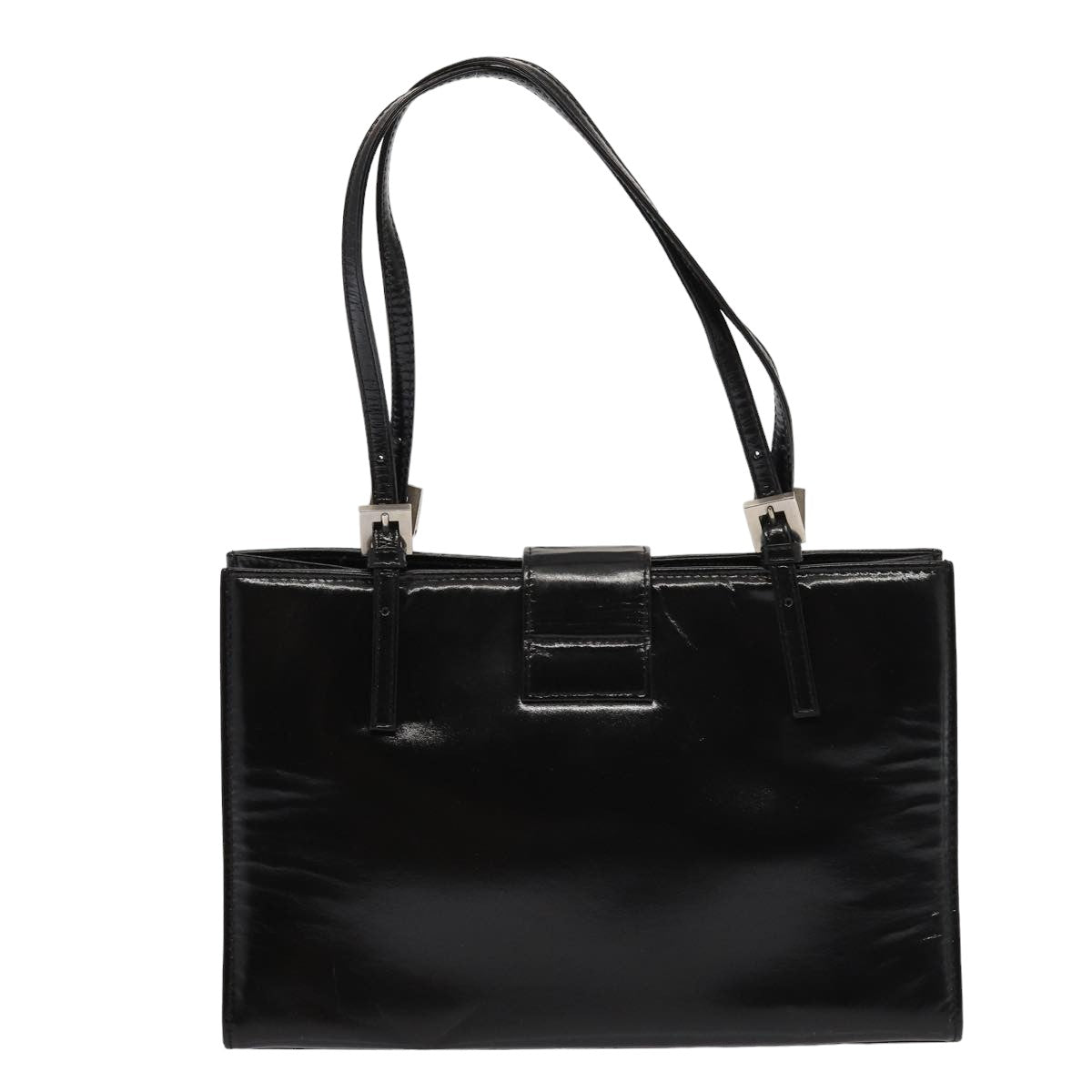 Luxury Fendi Hand Bag Enamel Black79573