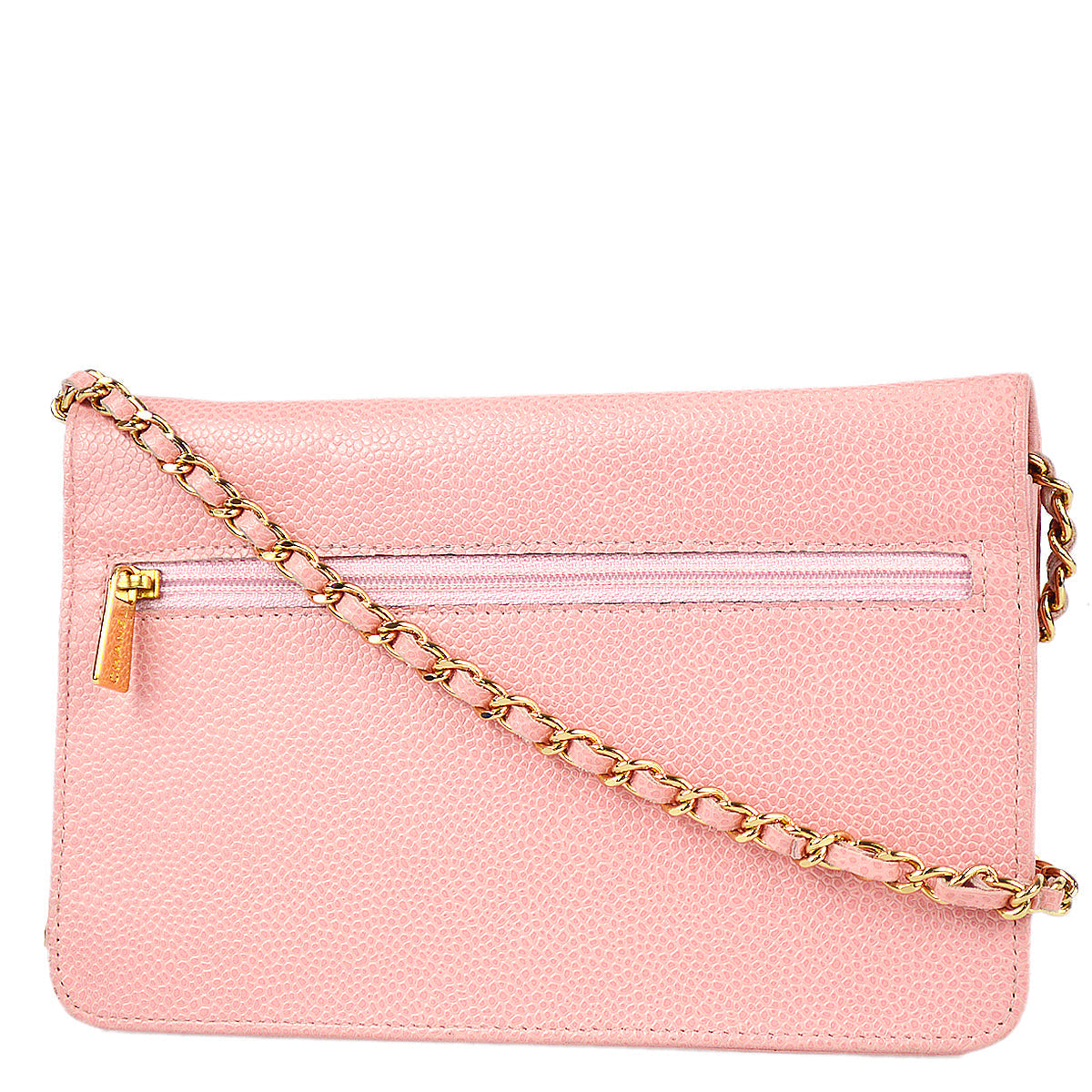Luxury Chanel 2004-2005 Pink Caviar Timeless WOC Wallet on Chain