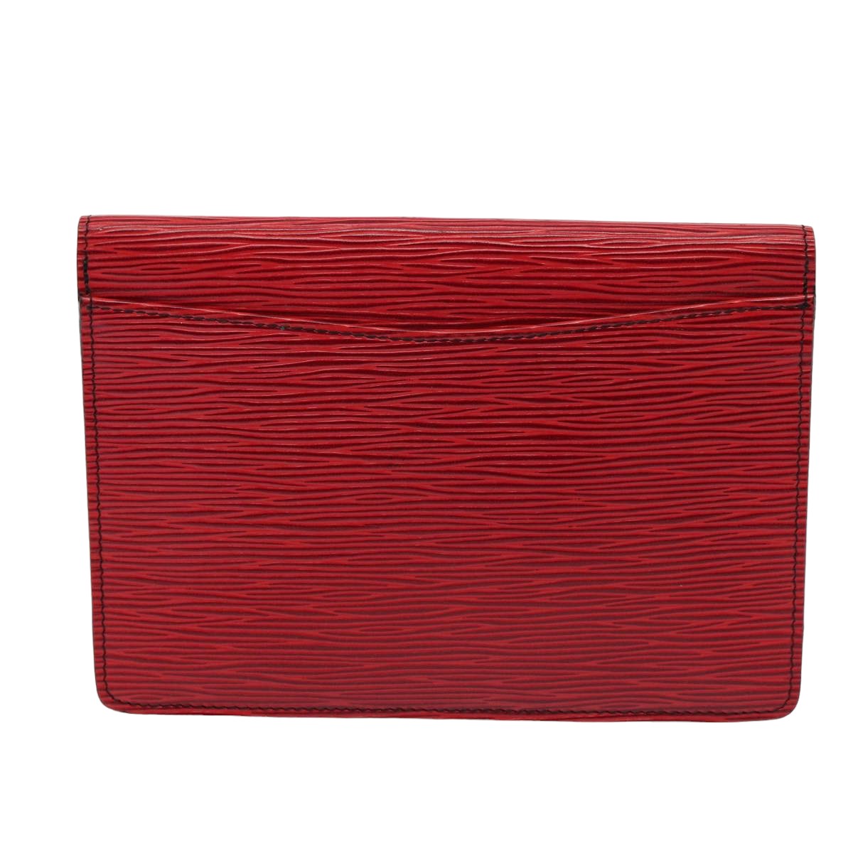 LOUIS VUITTON Epi Montagne 20 Clutch Bag Red LV 79657