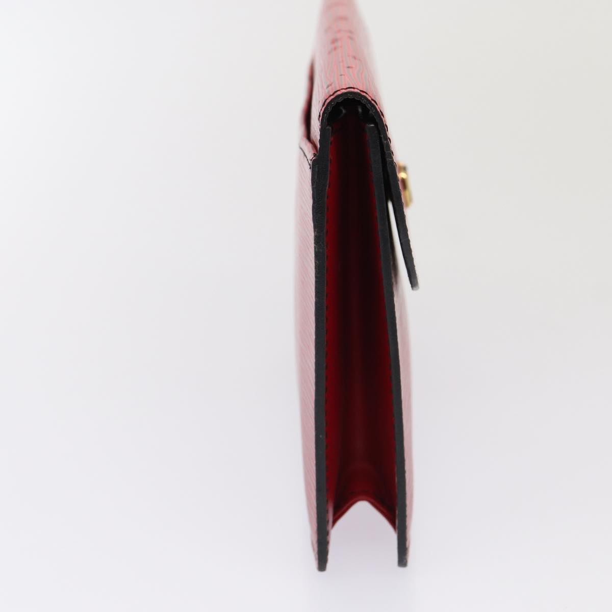LOUIS VUITTON Epi Montagne 20 Clutch Bag Red LV 79657