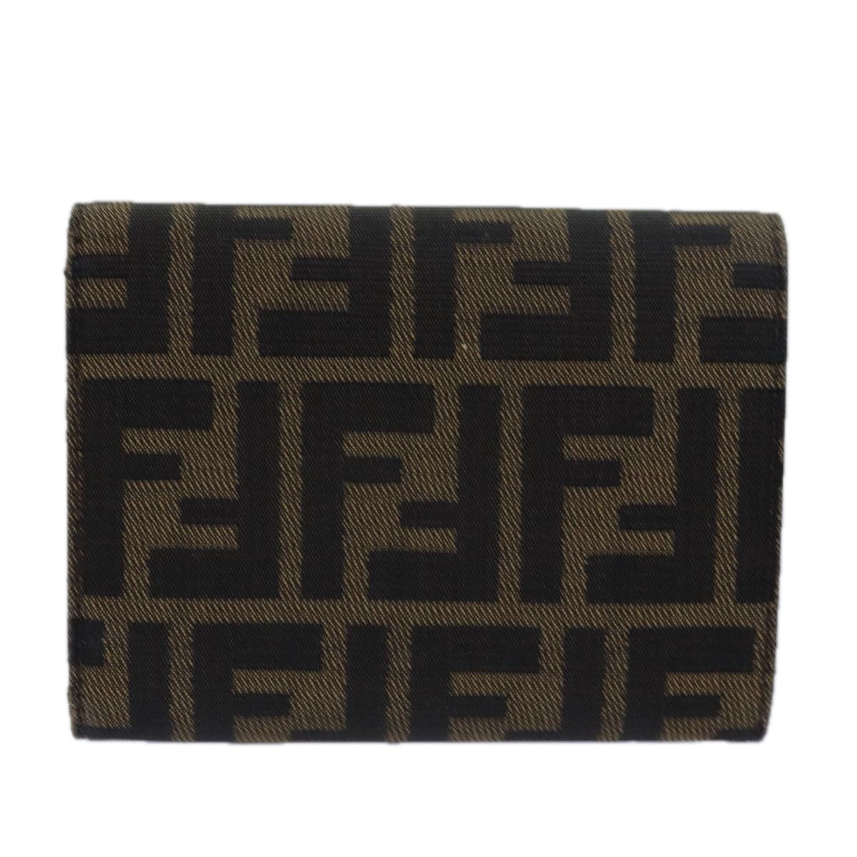 Luxury Fendi Zucca Canvas Wallet Black Brown79791