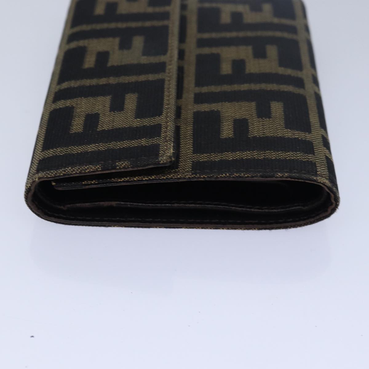Luxury Fendi Zucca Canvas Wallet Black Brown79791