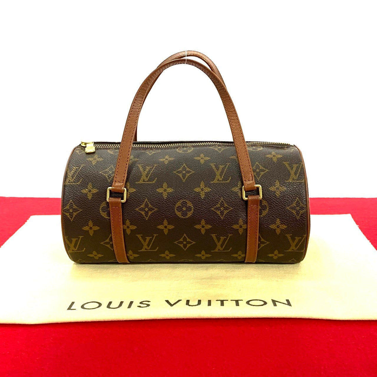 Louis Vuitton Vintage Papillon Leather Handbag