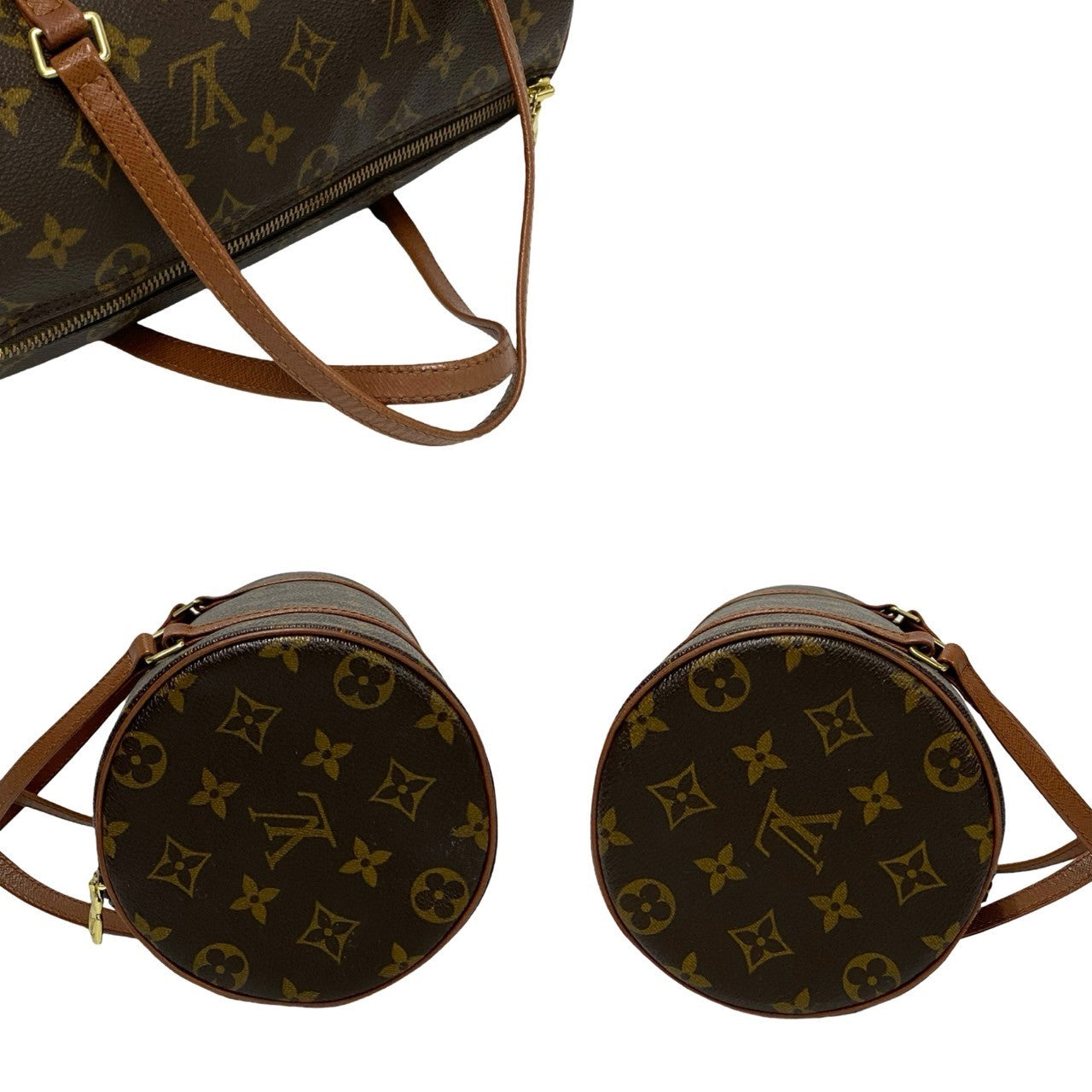 Louis Vuitton Vintage Papillon Leather Handbag