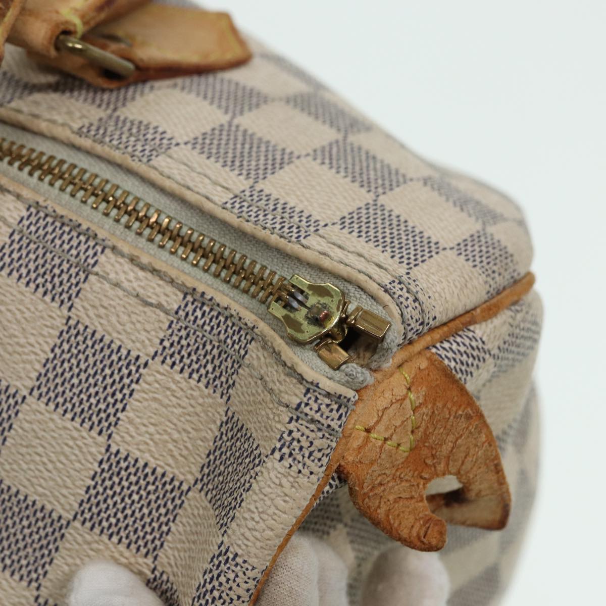 LOUIS VUITTON Damier Azur Speedy 30 Hand Bag N41533 LV 79806