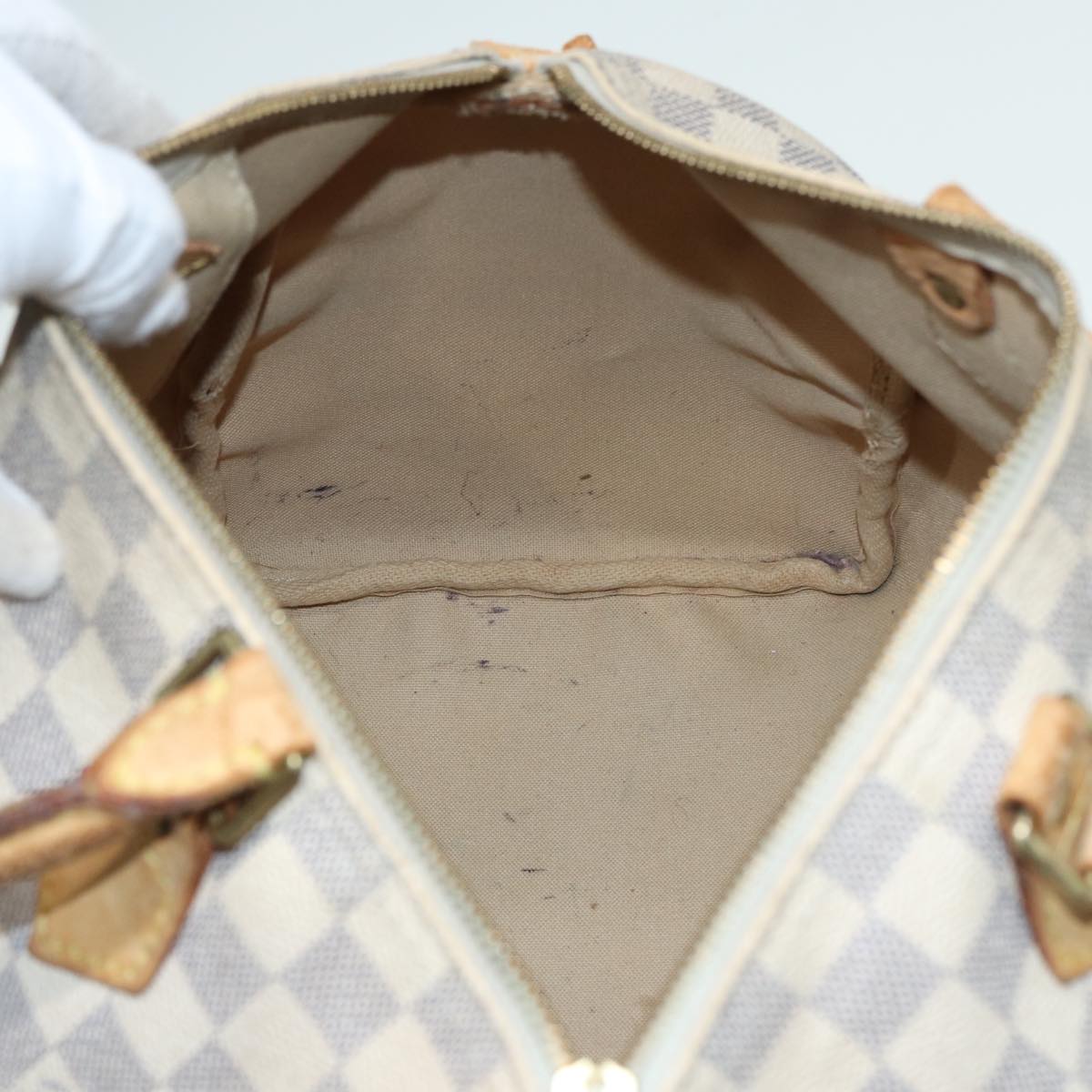 LOUIS VUITTON Damier Azur Speedy 30 Hand Bag N41533 LV 79806