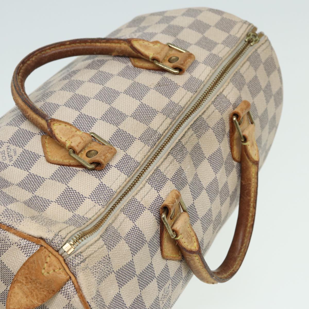 LOUIS VUITTON Damier Azur Speedy 30 Hand Bag N41533 LV 79806