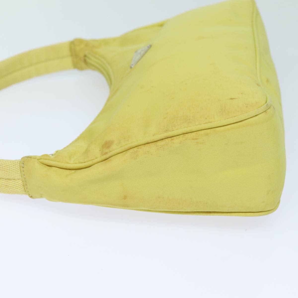 Luxury PradaAccessory Pouch Nylon Yellow Pink 79906