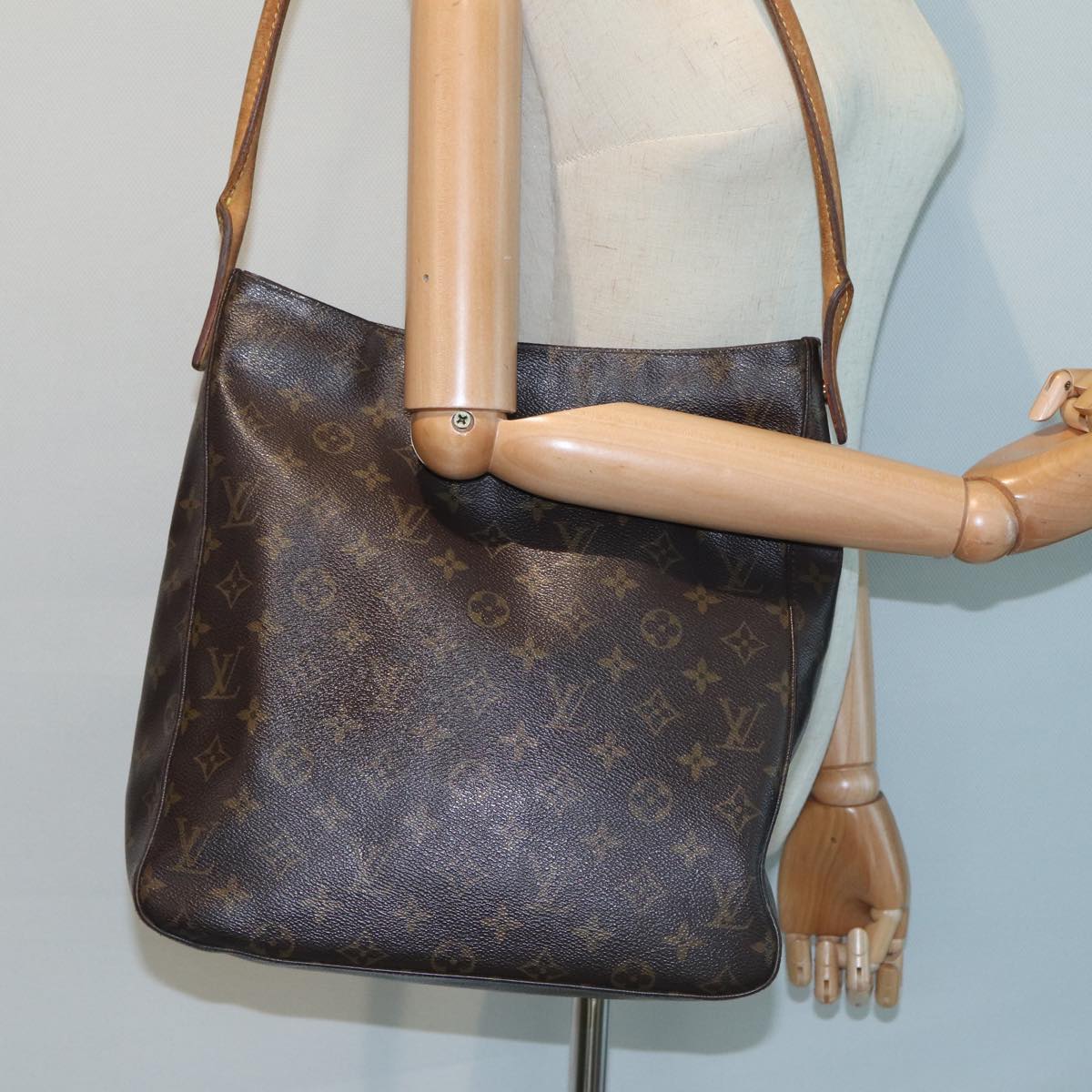 LOUIS VUITTON Monogram Looping GM Shoulder Bag M51145 LV 79912