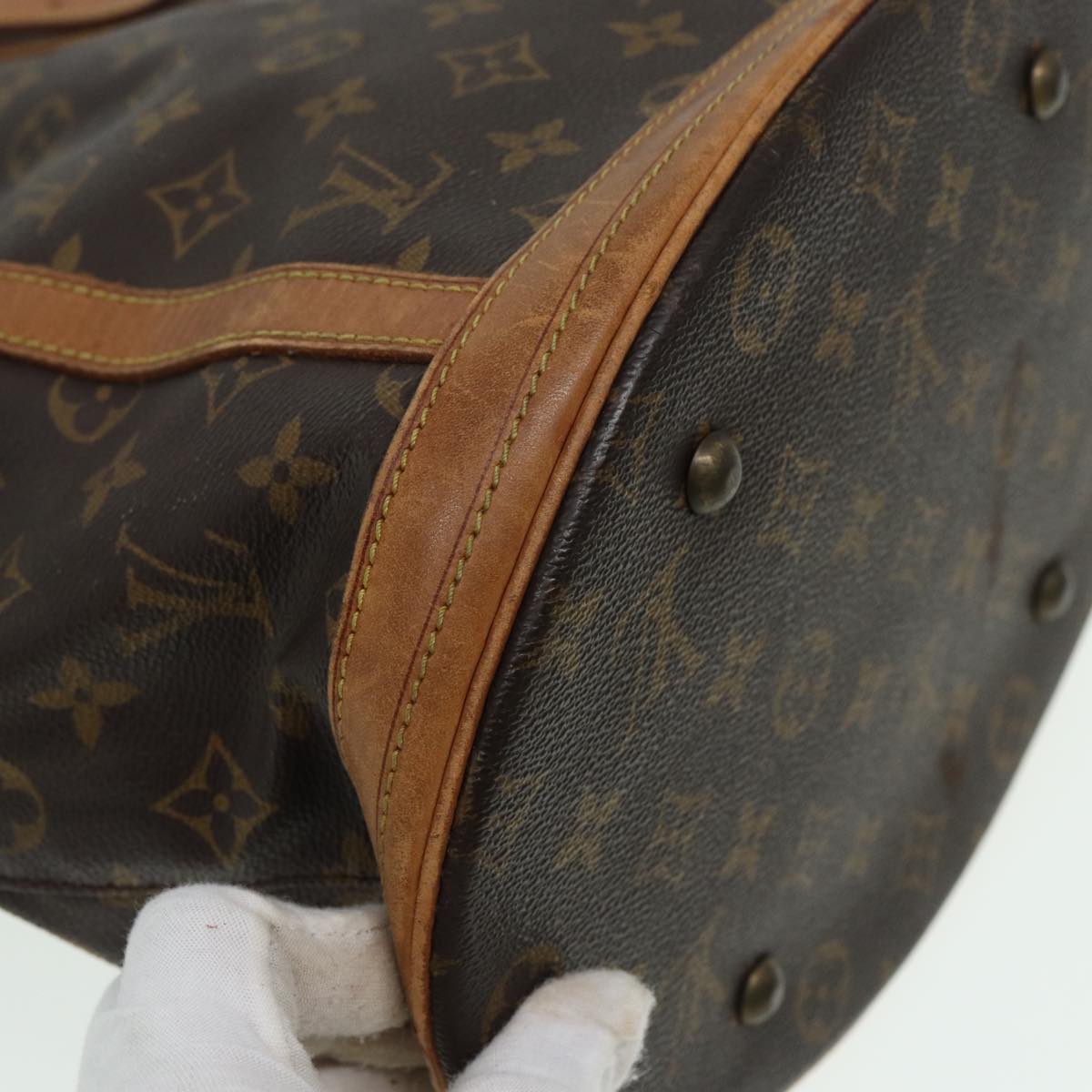 LOUIS VUITTON Monogram Bucket GM Shoulder Bag M42236 LV 79916