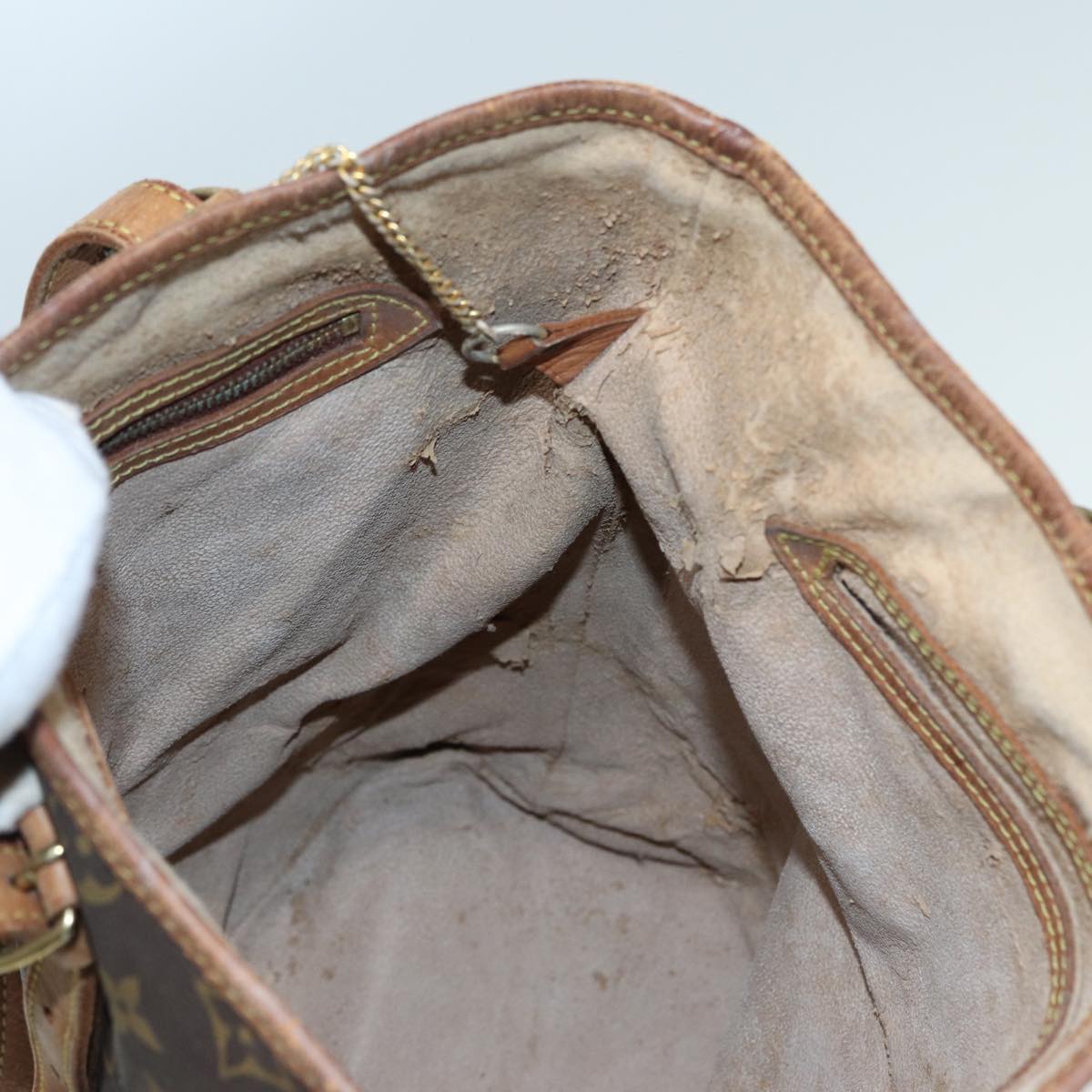 LOUIS VUITTON Monogram Bucket GM Shoulder Bag M42236 LV 79916