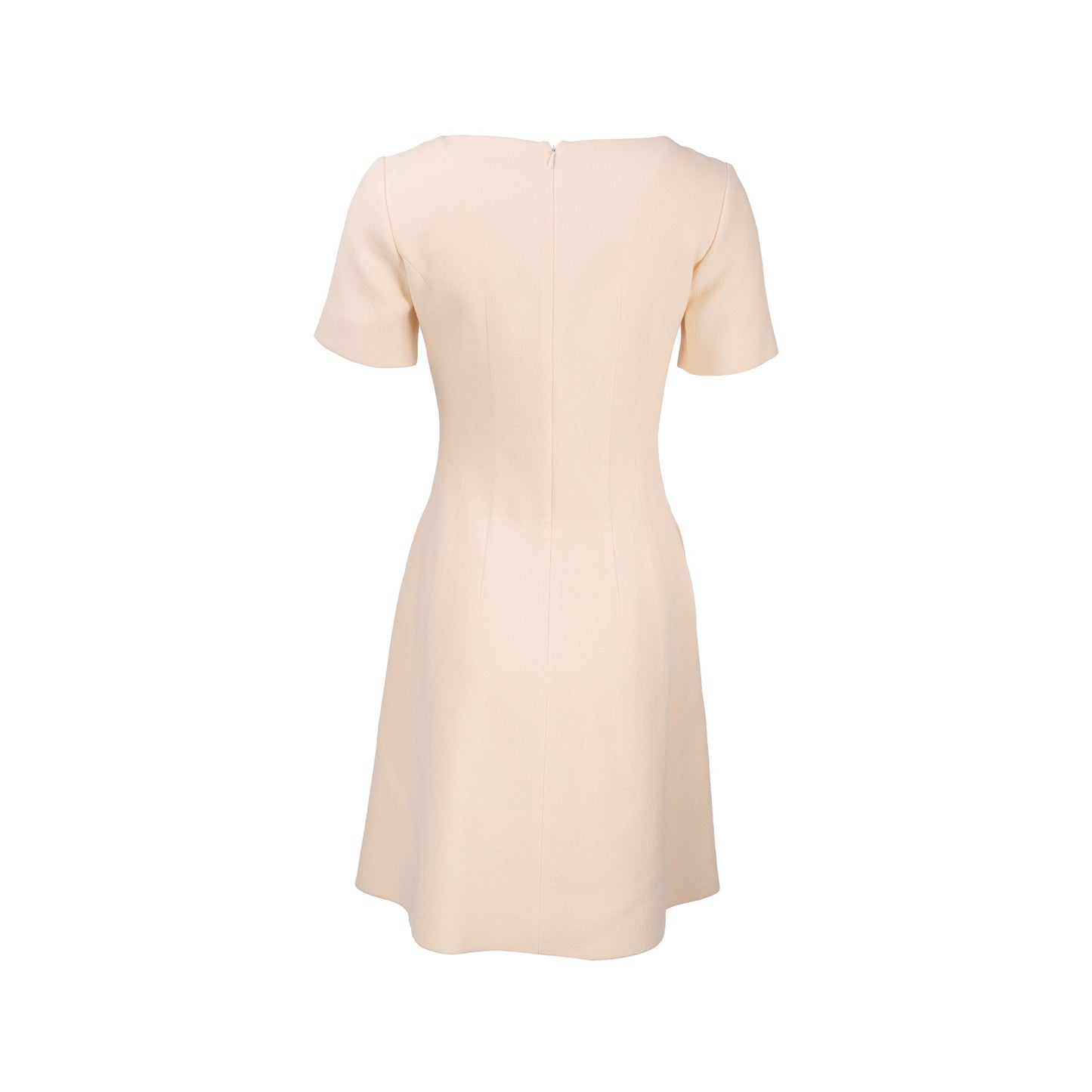 Luxury Dior size 36 classic dress Wool light beige