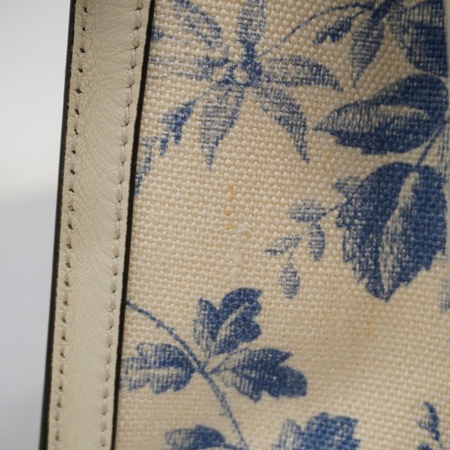 Gucci blue ivory Canvas Tote Bag