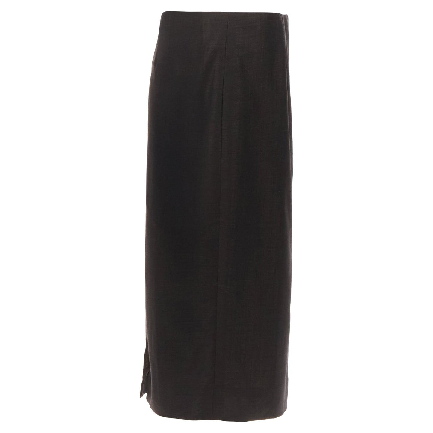 Gucci Tom Ford wool mohair mid waist back slit pencil skirt