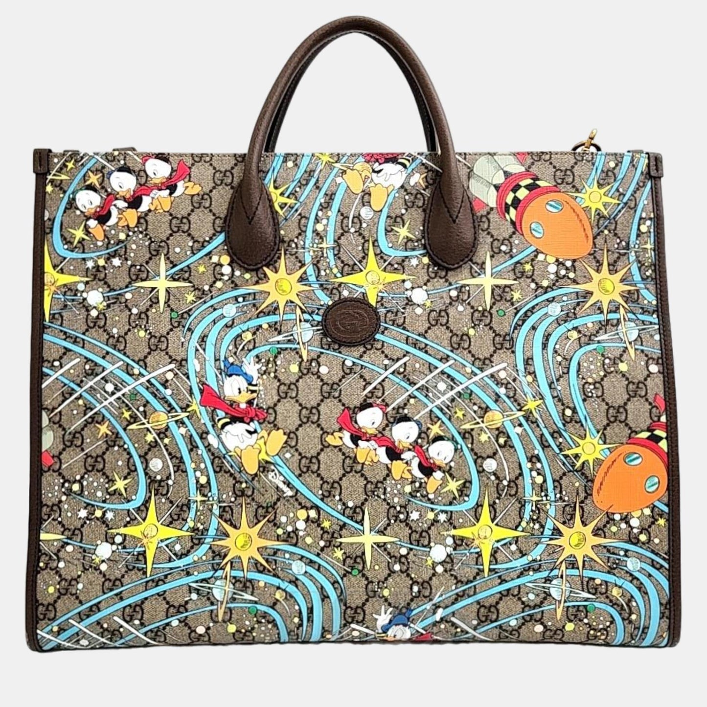 Luxury Gucci Trending 2025 Multicolour Canvas Tote Bag
