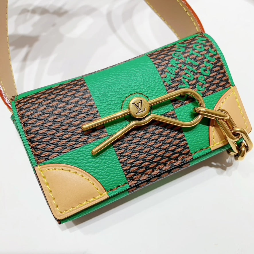 No.001665-5-Louis Vuitton Micro Steamer Damier