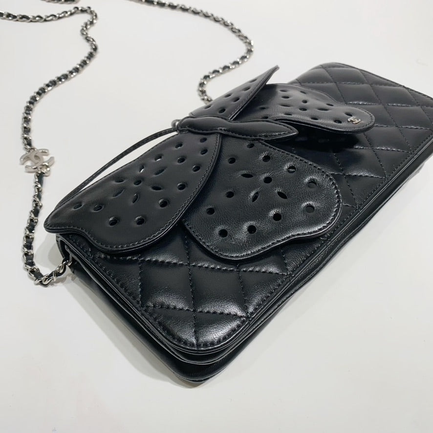 Chanel Evening Garden Clutch With Chain