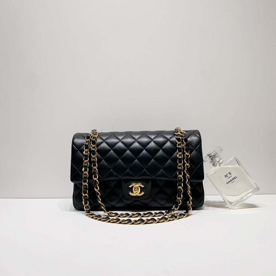 No.001653-1-Chanel Lambskin Classic Flap Bag 25cm