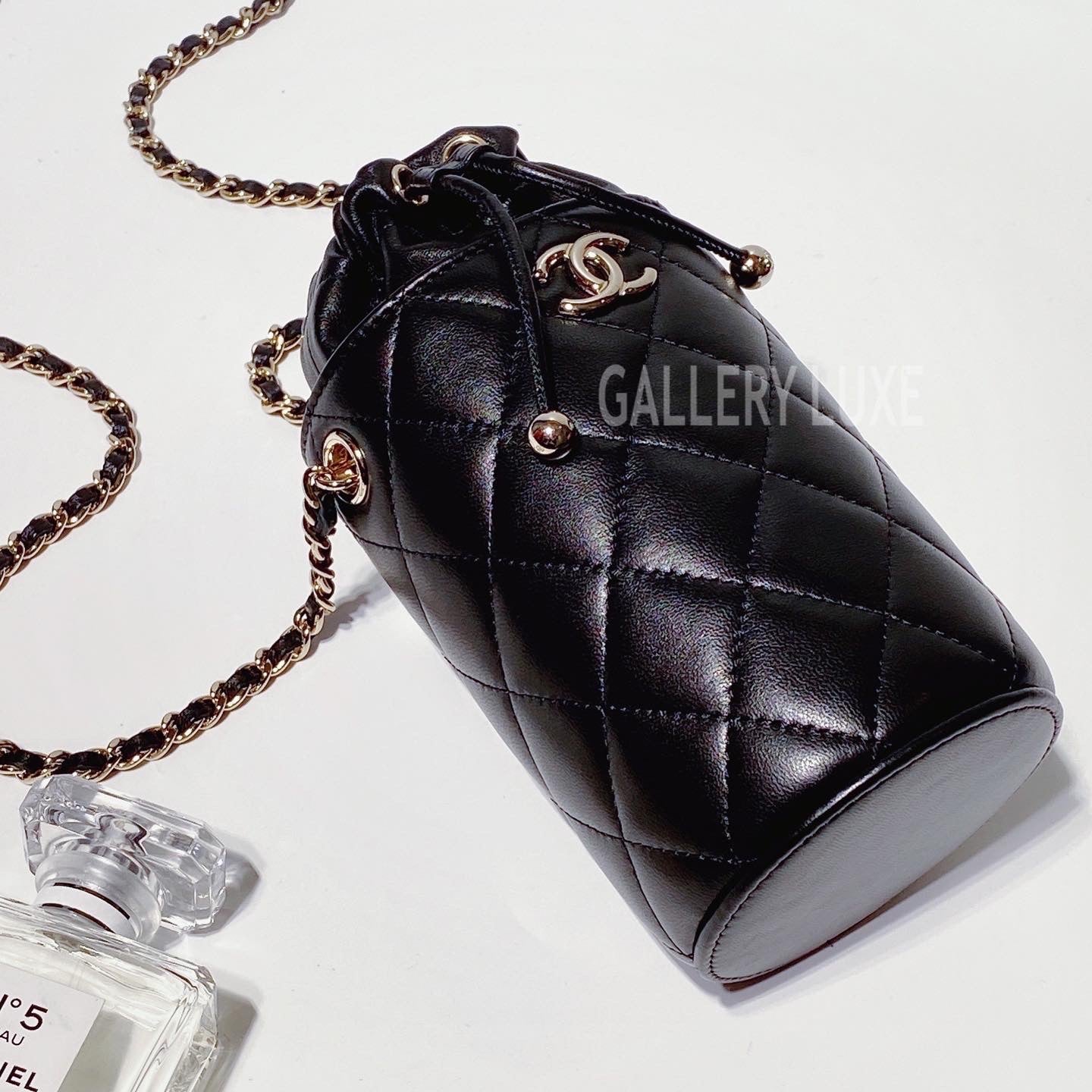 No.3325-Chanel Lambskin Bucket To Go Purse Vanity