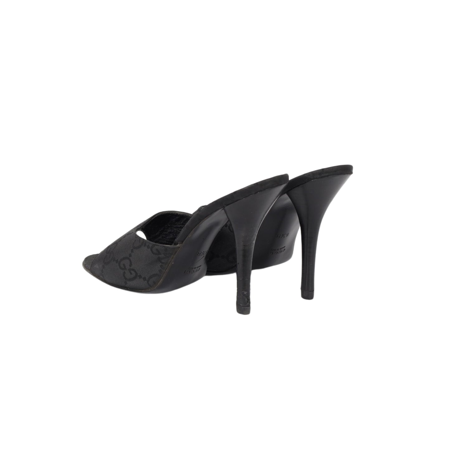 Luxury Gucci Trending 2025 Monogram Canvas Heel Sandals - '00s