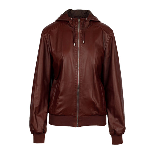 Luxury Gucci Trending 2025 Brown Leather Jacket - '10s