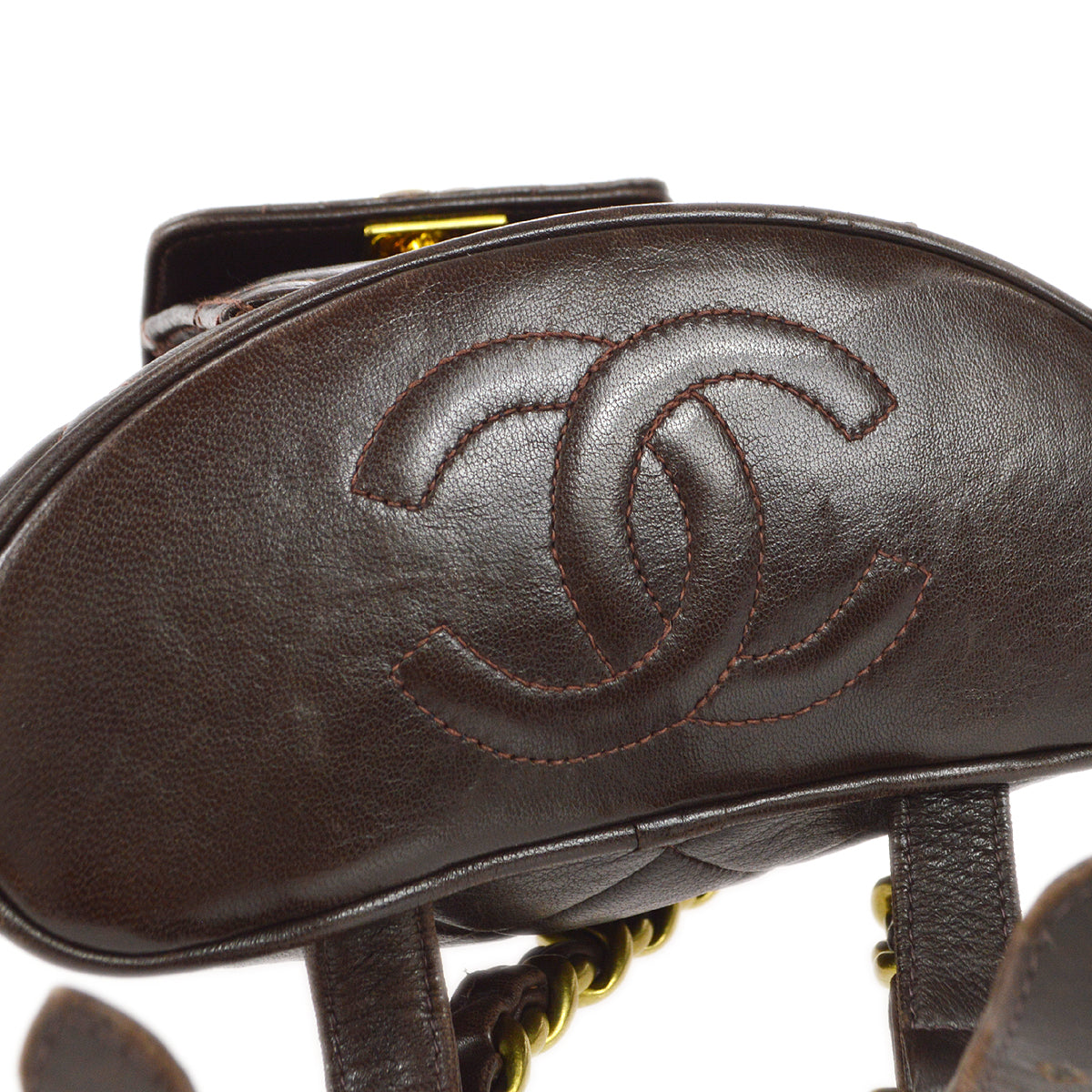Luxury Chanel * 1994-1996 Duma Backpack Small Brown Lambskin