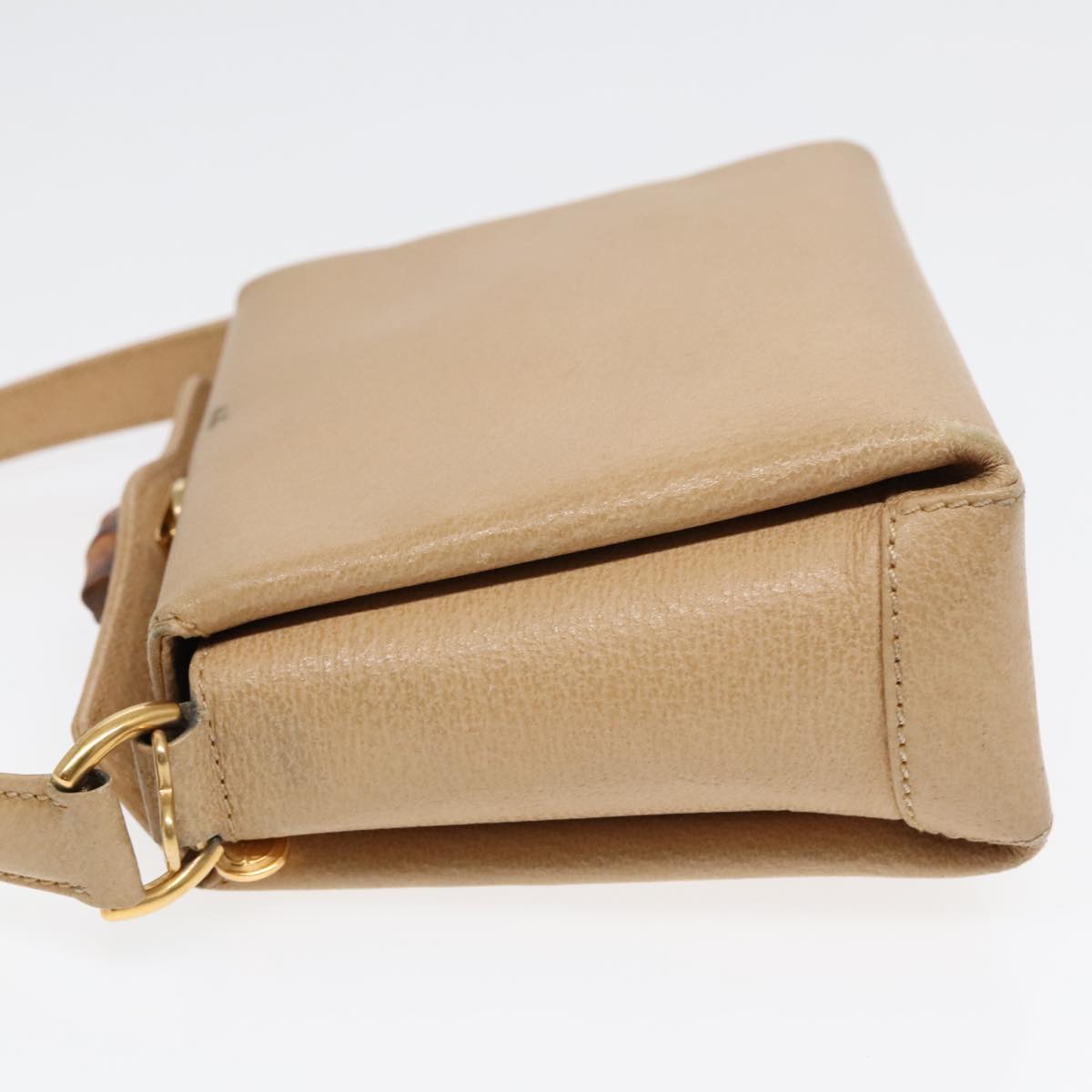 Gucci Bamboo  Leather Handbag ()