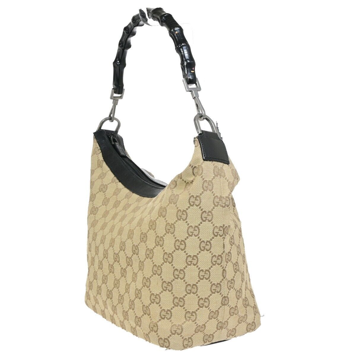 Luxury Gucci Trending 2025 Bamboo  Canvas Shoulder Bag