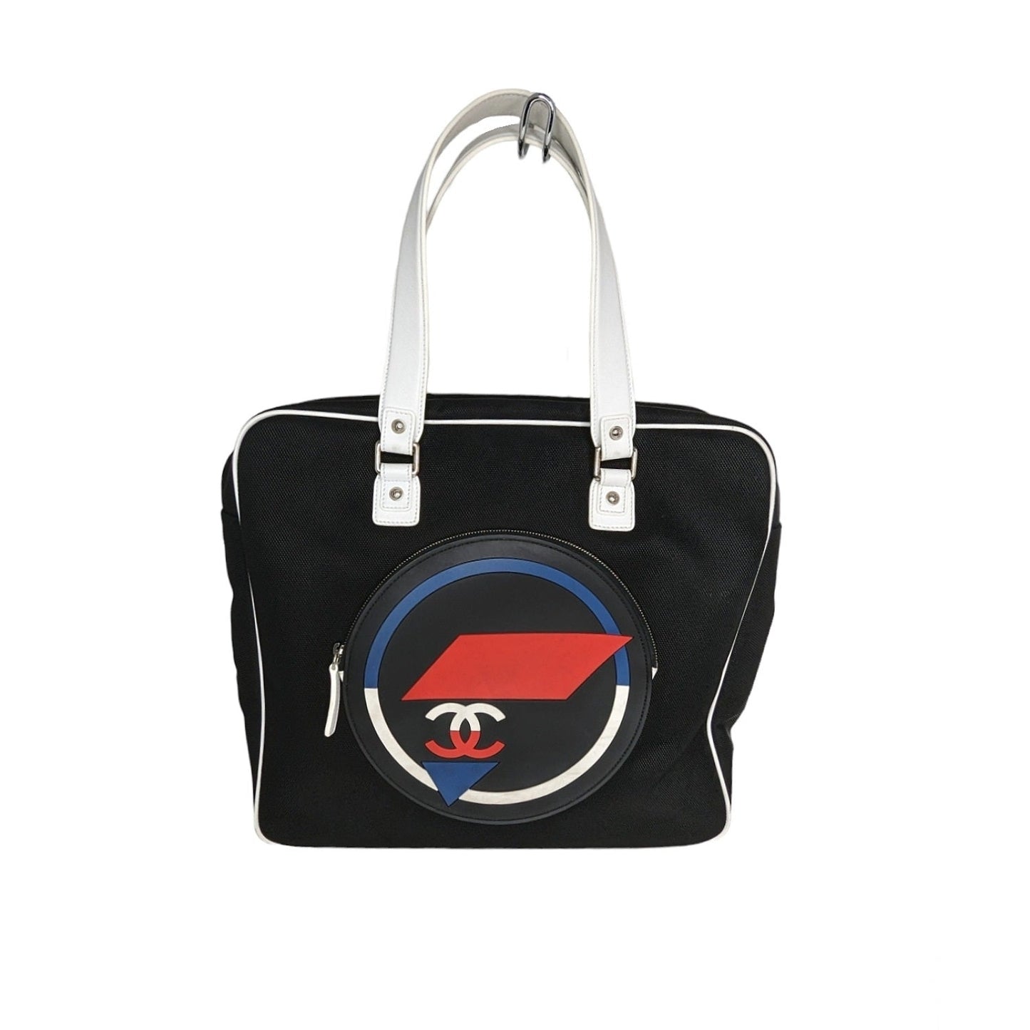 Chanel bags Toile Rubber Leather Large Zipped Airline Shopping Bag