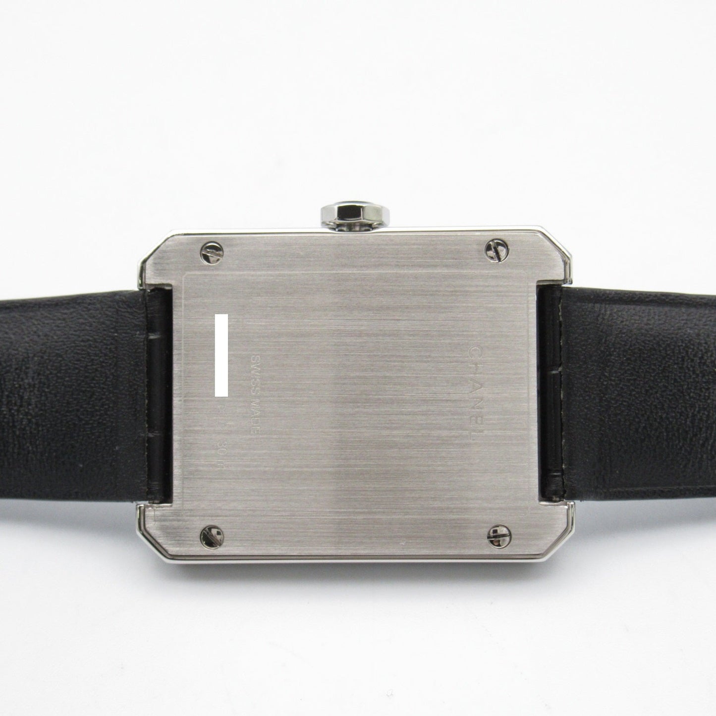Chanel Boyfriend  Watch Stainless Steel Leather Belt Leather  Black H4884