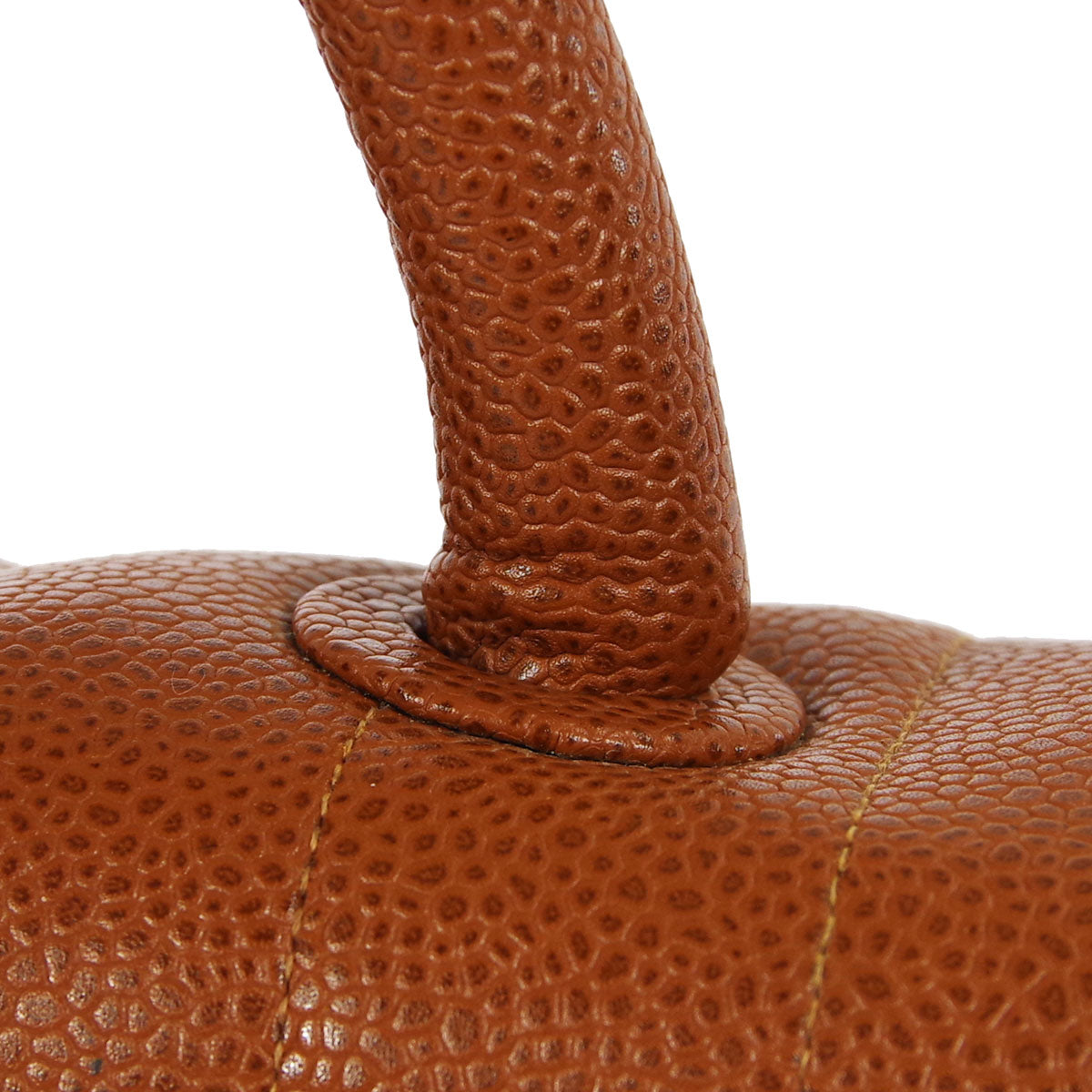 Luxury Chanel 1994-1996 * Brown Caviar Vertical Stitch Top Handle Bag