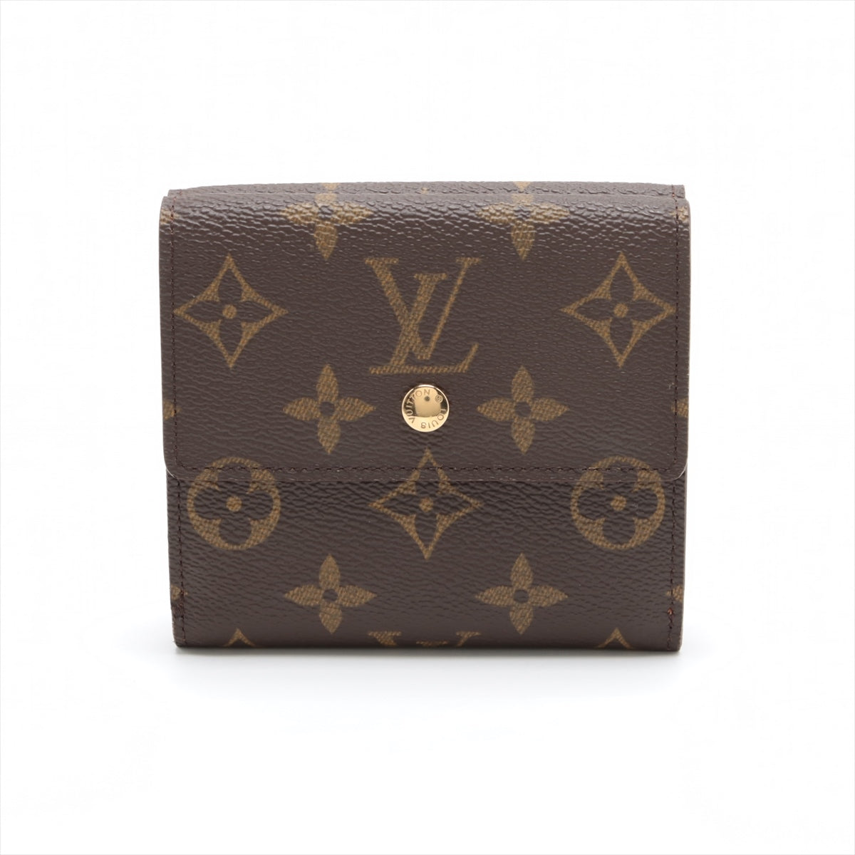 Louis Vuitton Monogram Port Monevier Cartcredi M61652 Brown Compact Wallet