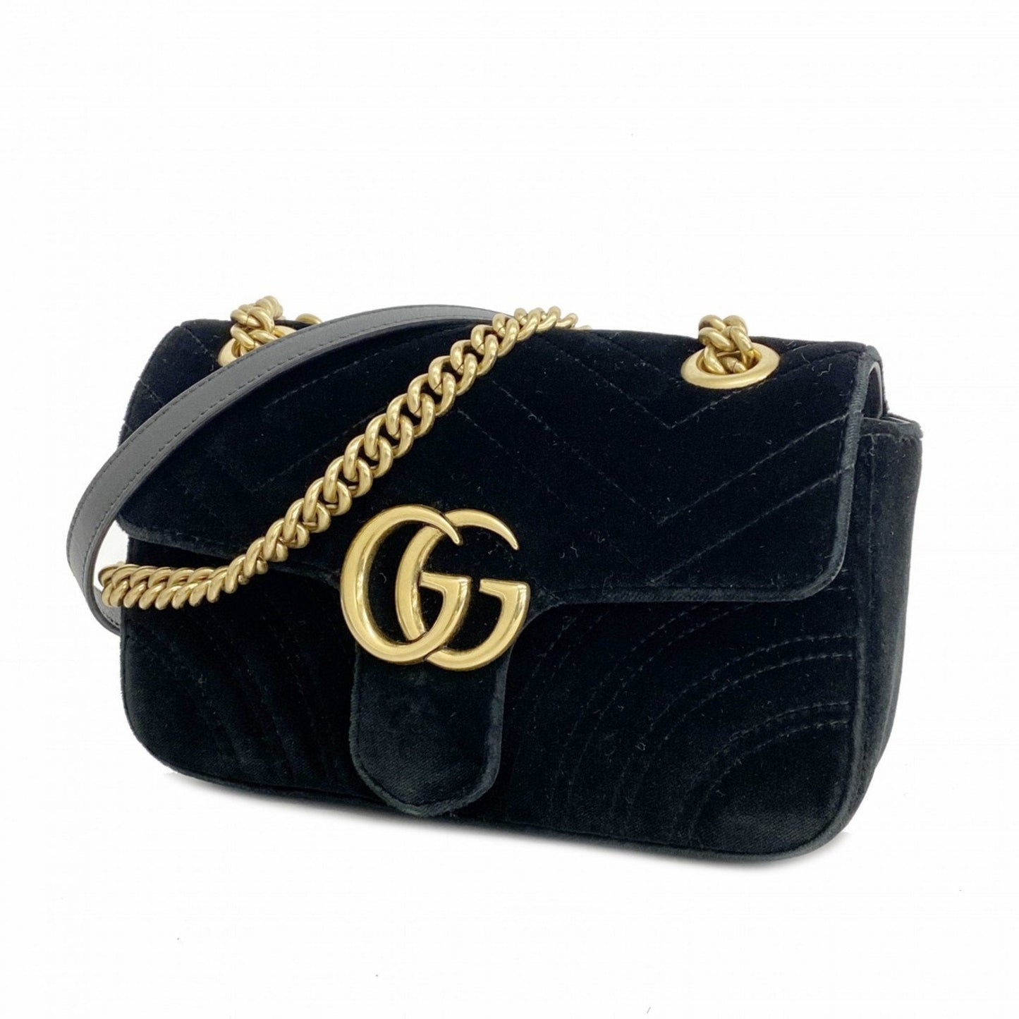Gucci Gg Marmont  Suede Shoulder Bag ()