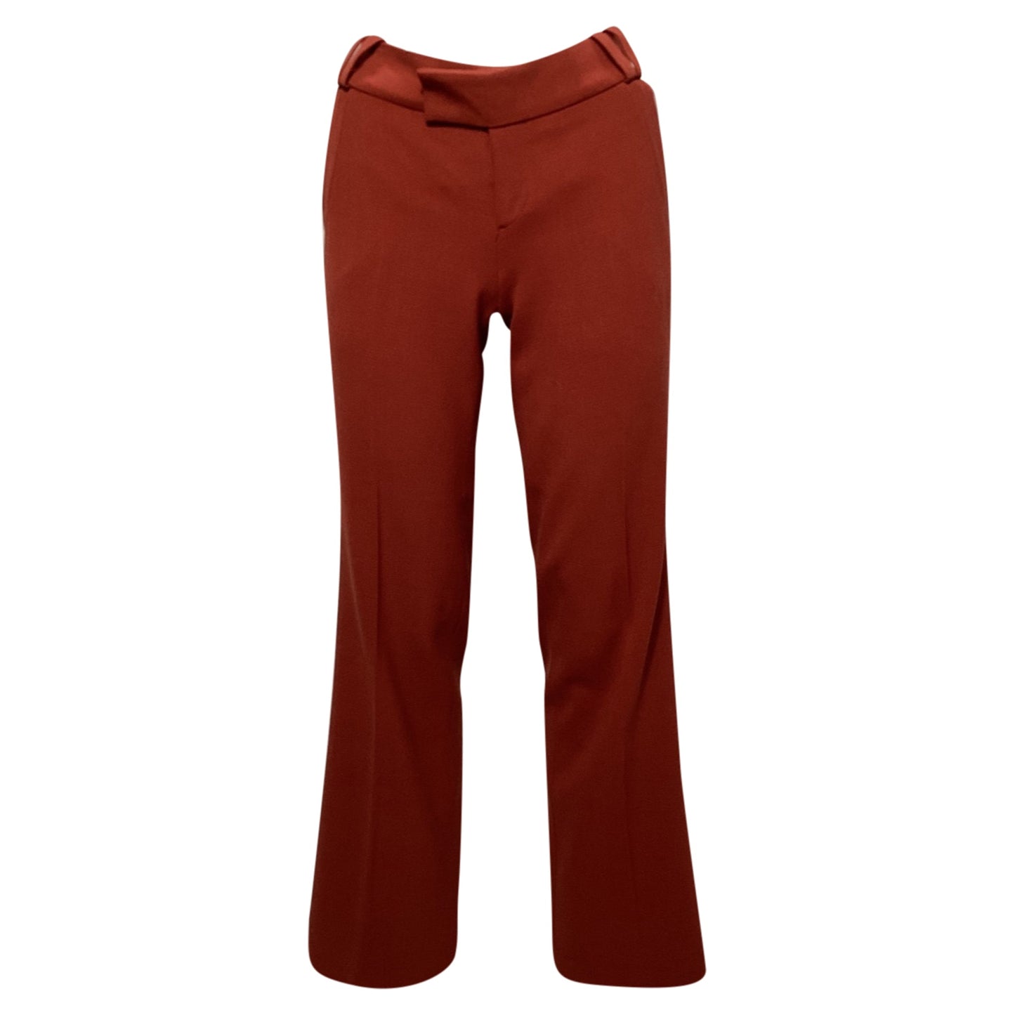 Gucci Flared Leg Trousers in Red Wool