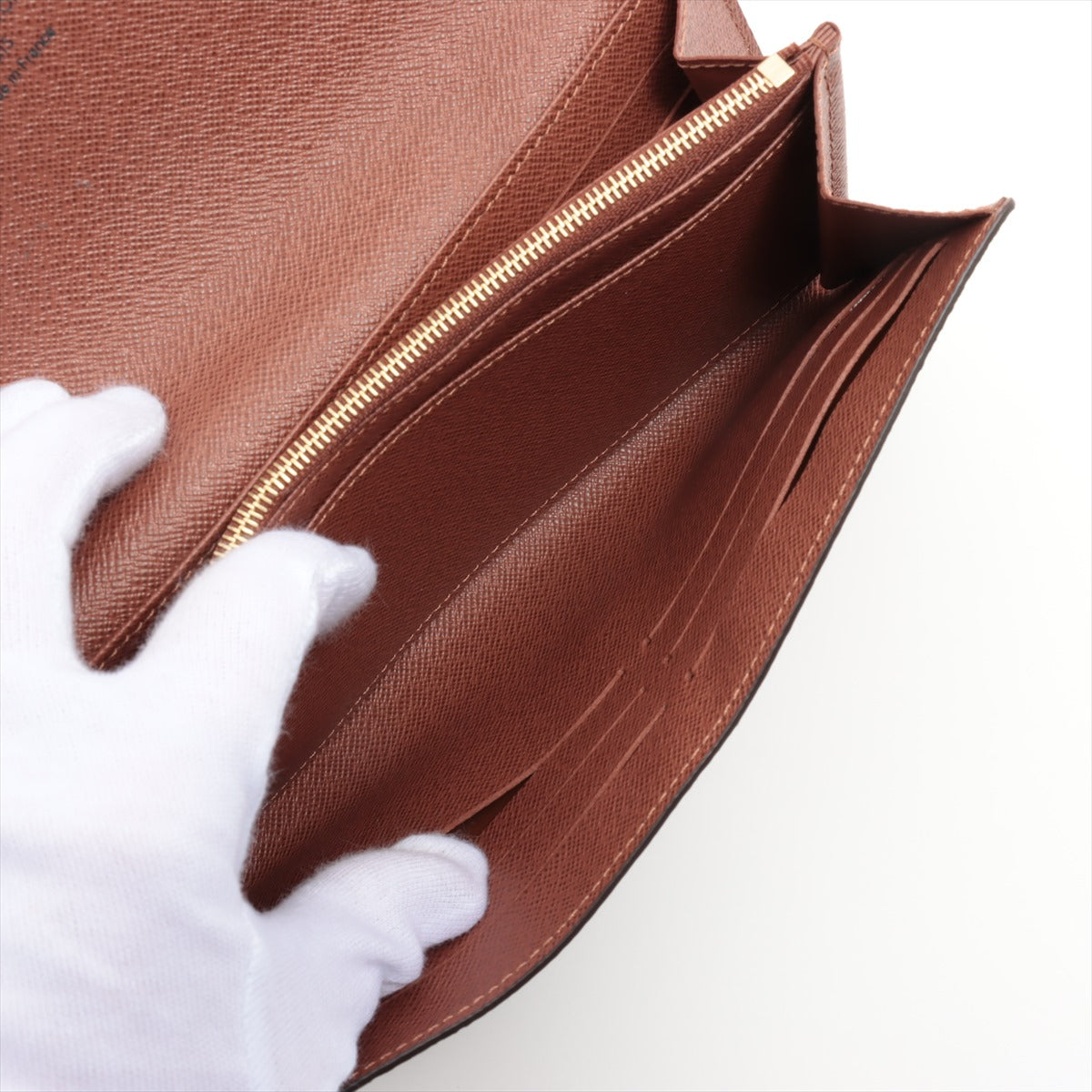 Louis Vuitton Monogram Portfolio Sarah M60531 Brown Long  Reaction Wallet