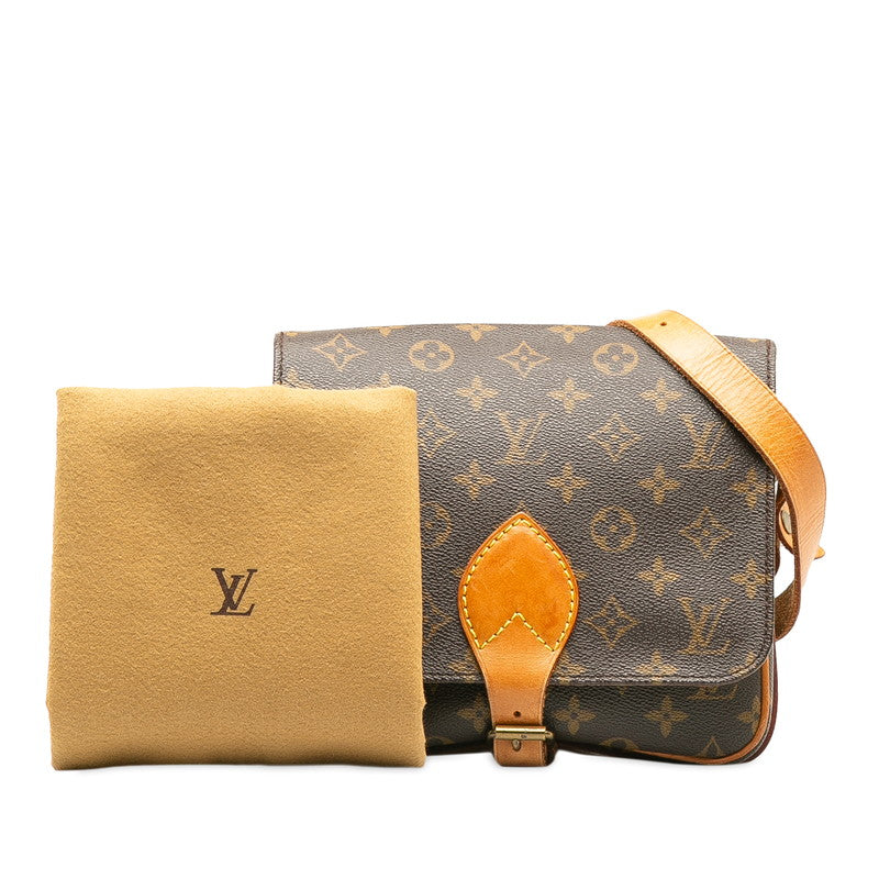 Louis Vuitton Monogram Cartesier 22 Slipper Shoulder Bag M51253 Brown PVC Leather  Louis Vuitton