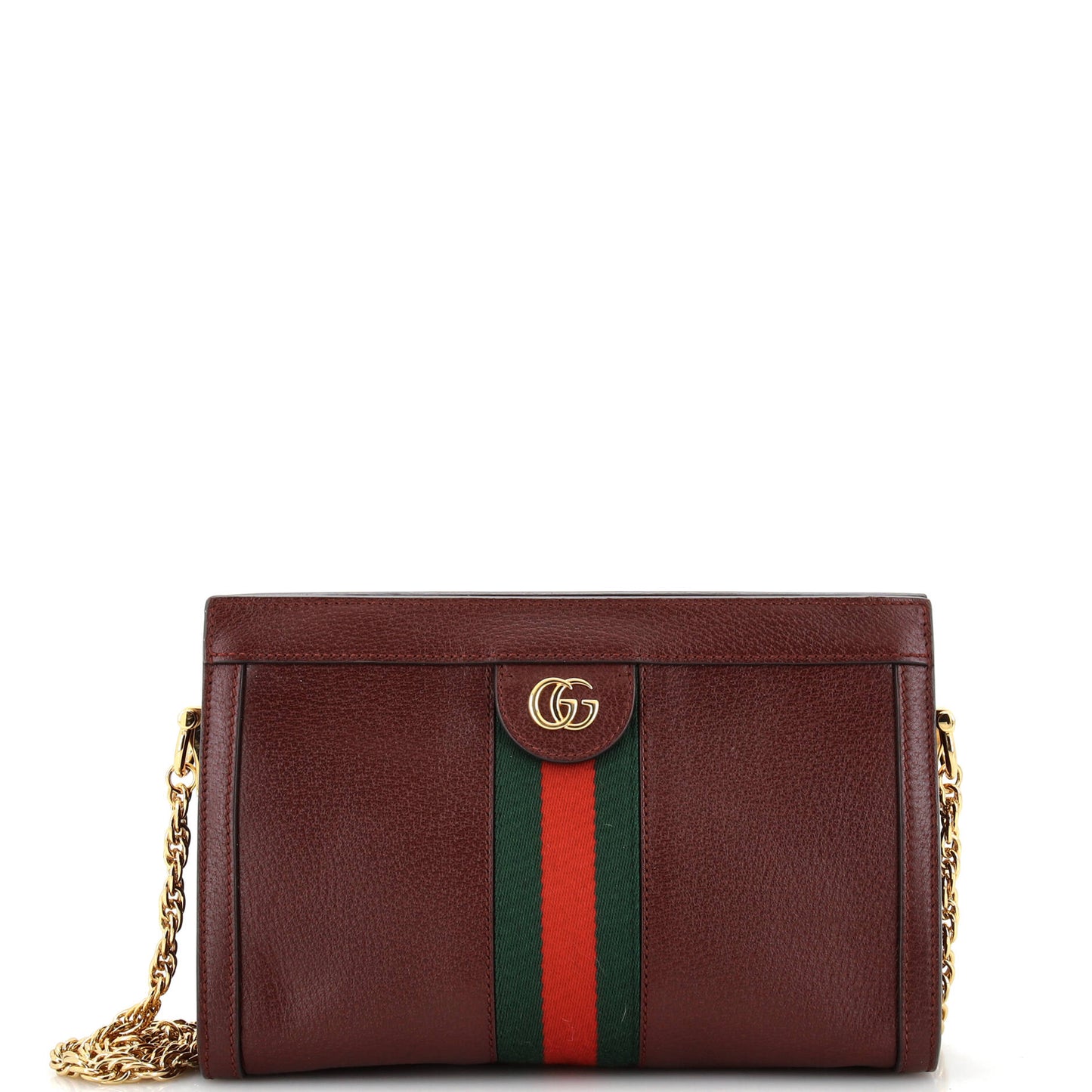 Luxury Gucci Trending 2025 Ophidia Chain Shoulder Bag Leather Small