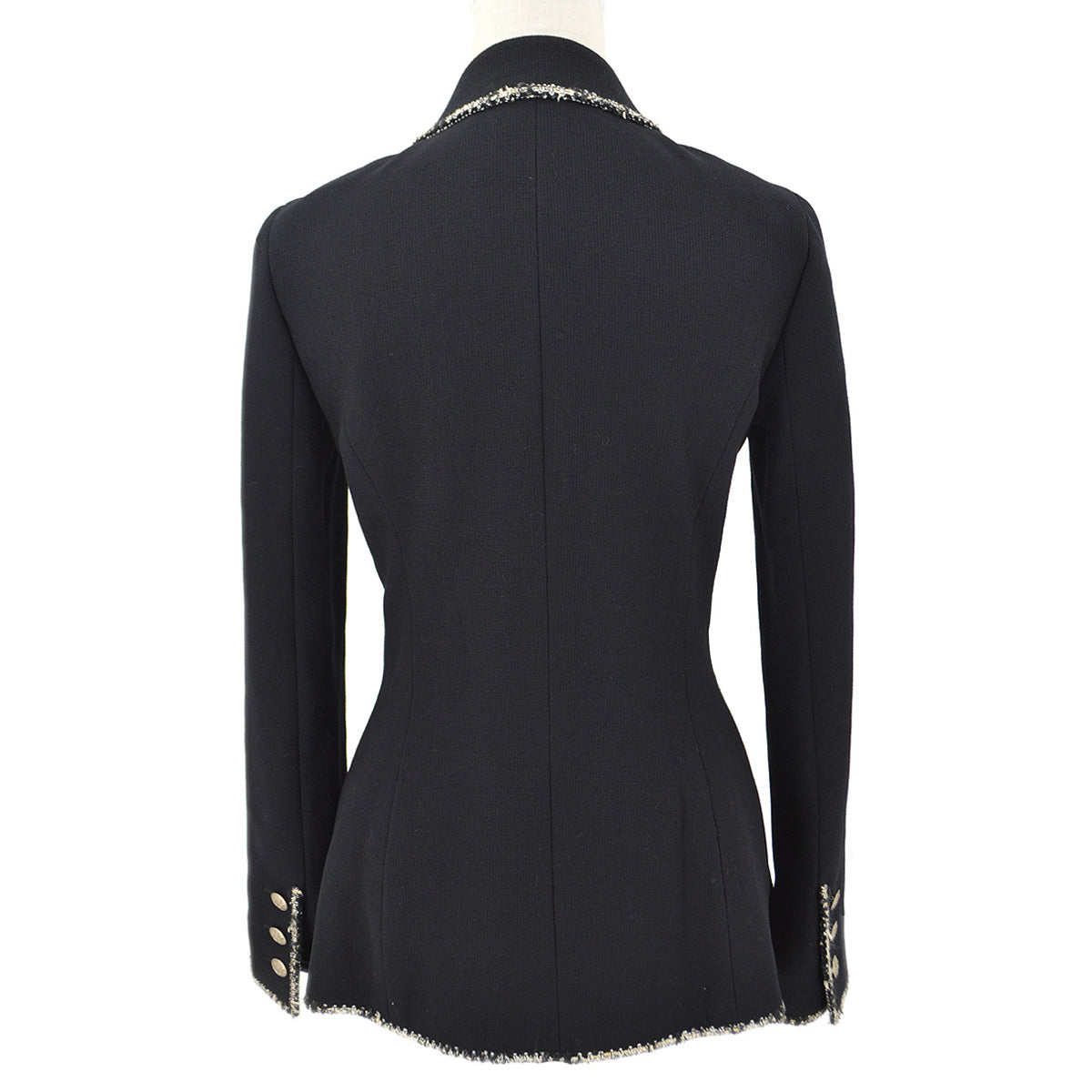 Luxury Chanel 2005 Cruise logo-embroidered wool blazer #38