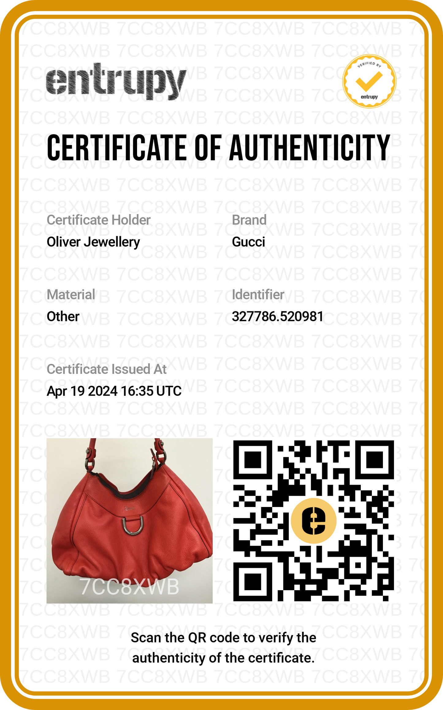 Gucci Red Leather Medium Abbey D-Ring Hobo