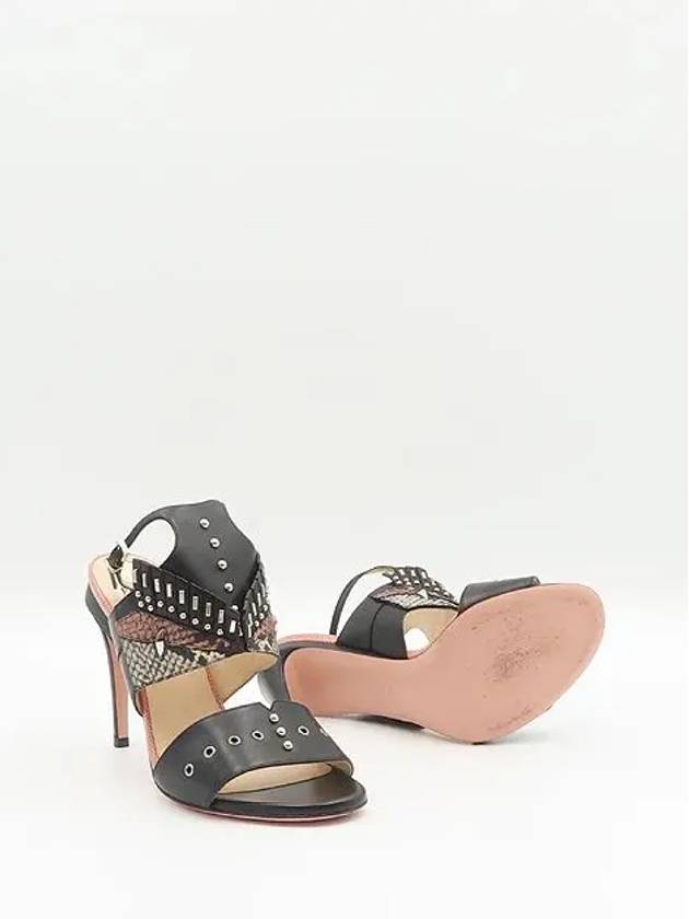 Luxury Fendi Smith Market used luxury goods black sandals women s shoes