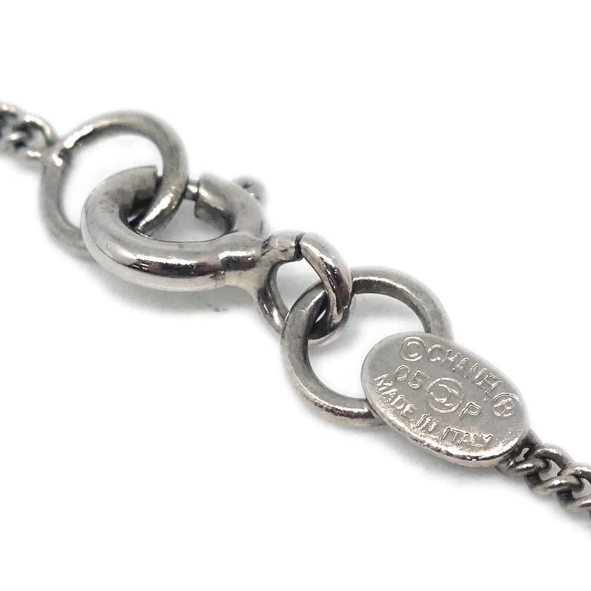 Chanel Silver Necklace Pendant 05P