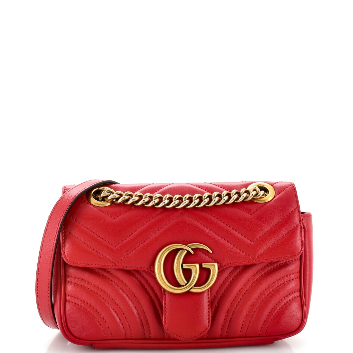 Luxury Gucci Trending 2025 GG Marmont Flap Bag Matelasse Leather Mini