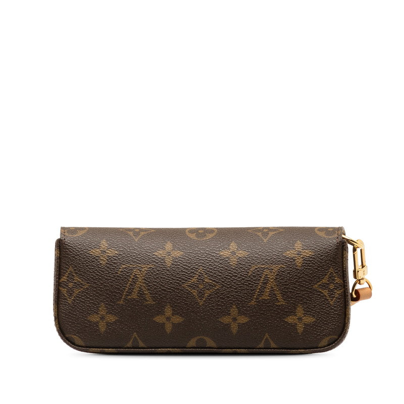 Louis Vuitton Monogram Pouch Ragune Glasses Case M60008 Brown PVC Leather  Louis Vuitton