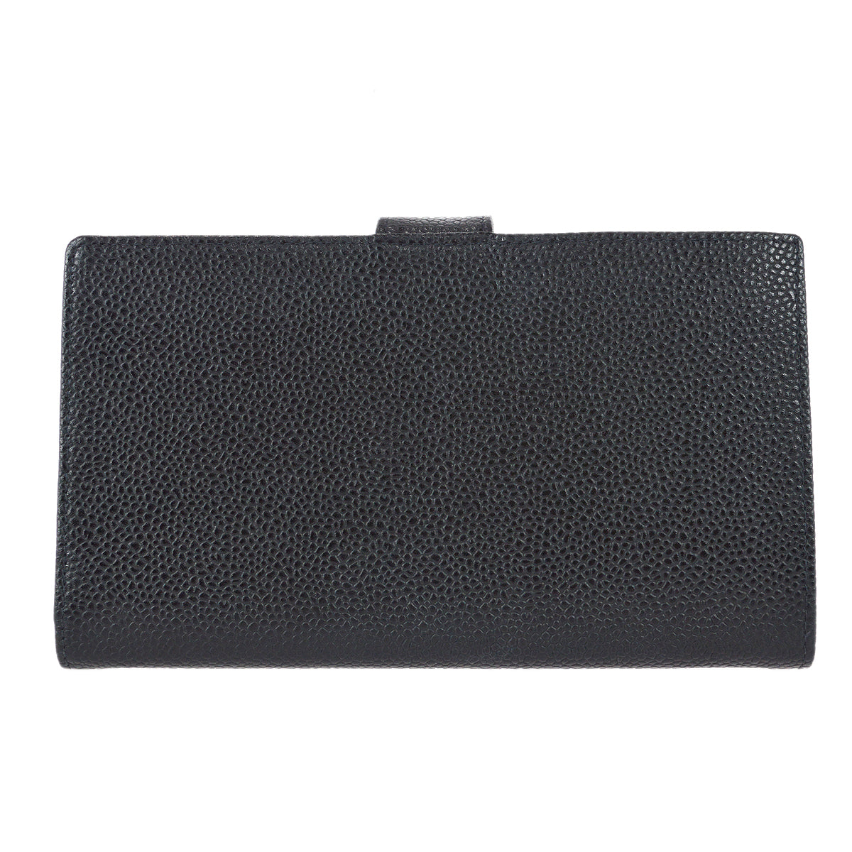 Luxury Chanel 2000-2001 Timeless Long Wallet Black Caviar