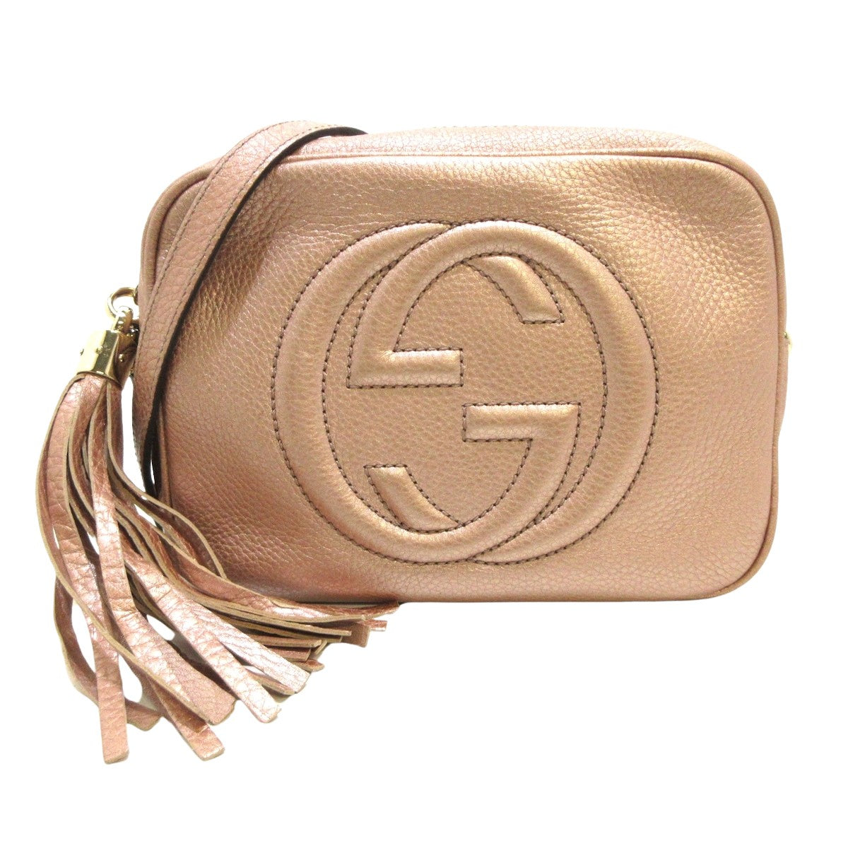 Luxury Gucci Trending 2025 Soho  Leather Shoulder Bag ()