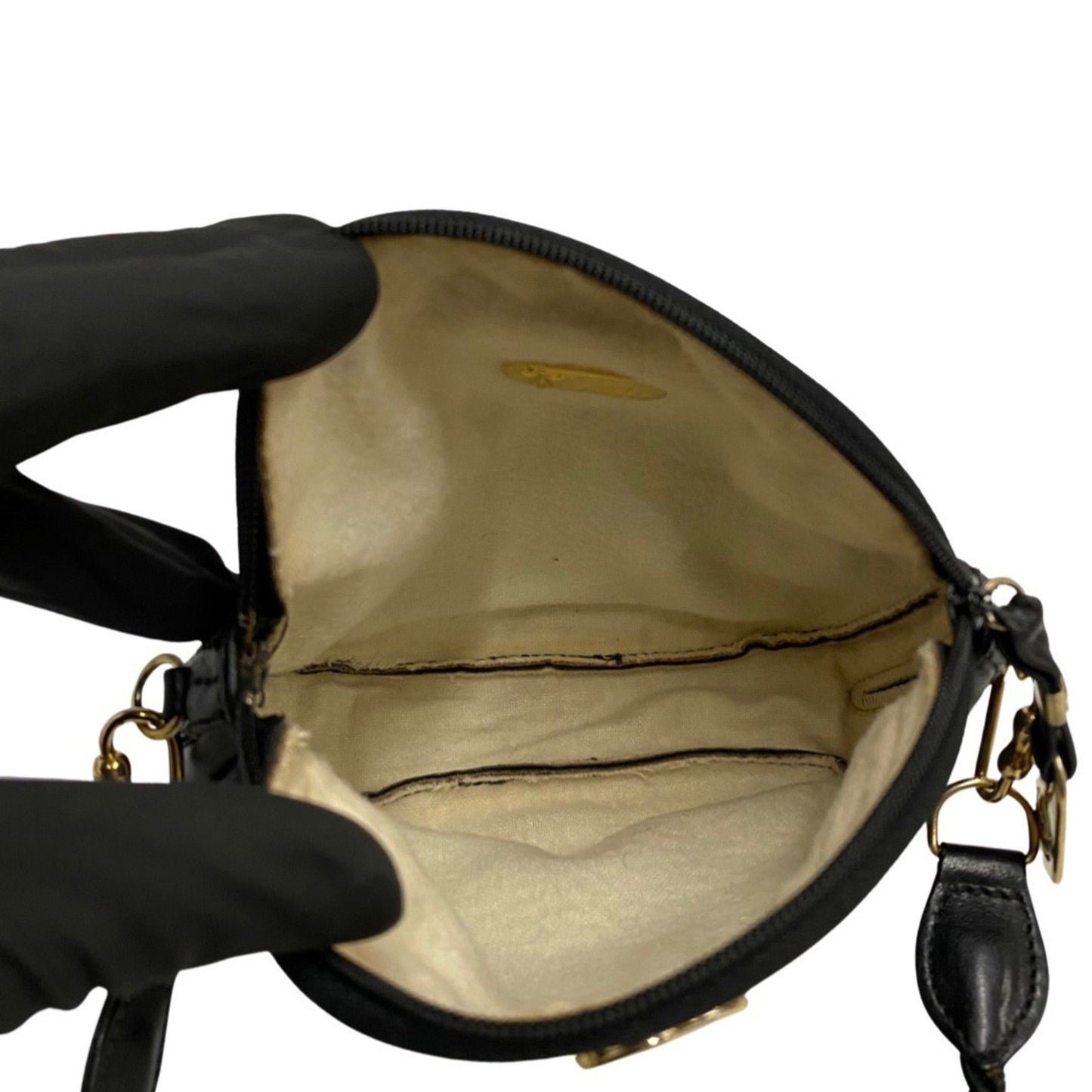Gucci Double G  Leather Shoulder Bag